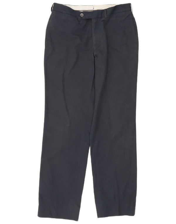 Calça Chino Regular Masculina Massimo Dutti Médio W31 L29 Algodão Azul Marinho