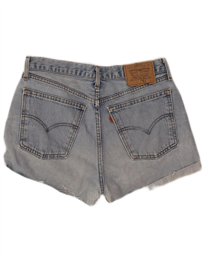 Shorts jeans feminino Levi's W33 grande algodão azul