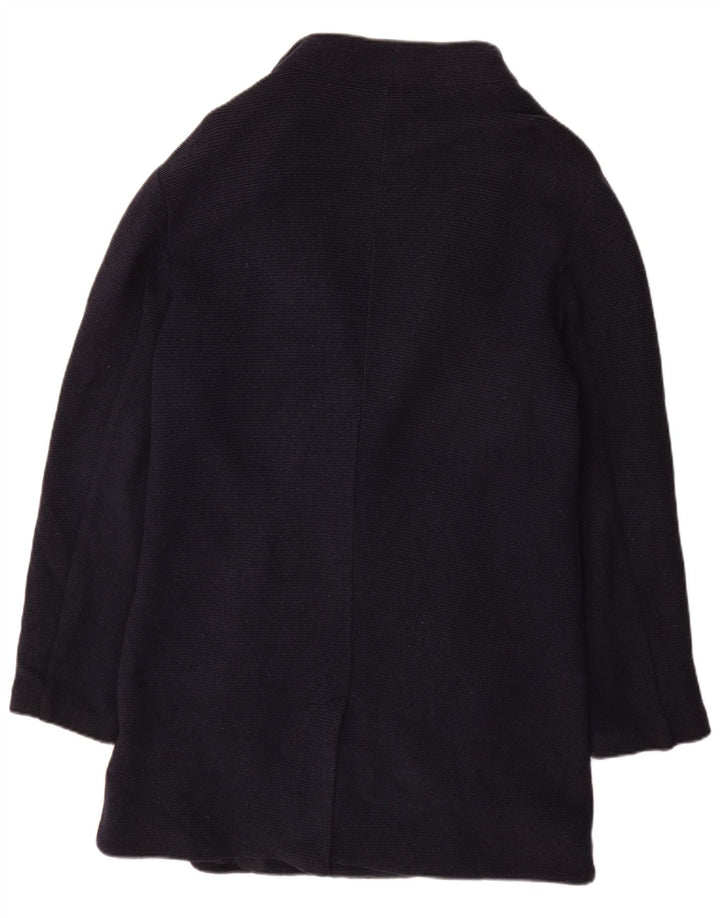 Sobretudo de malha masculino Zara UK 40 grande algodão azul marinho