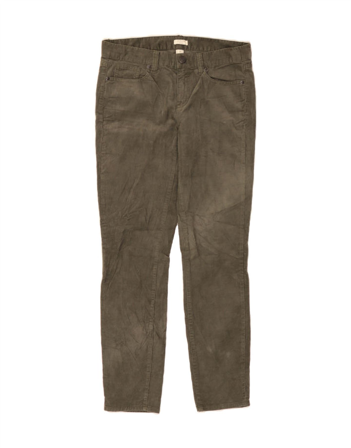 J. CREW Womens Slim Corduroy Trousers W30 L27 Khaki Cotton Vintage J. Crew and Second-Hand J. Crew from Messina Hembry 