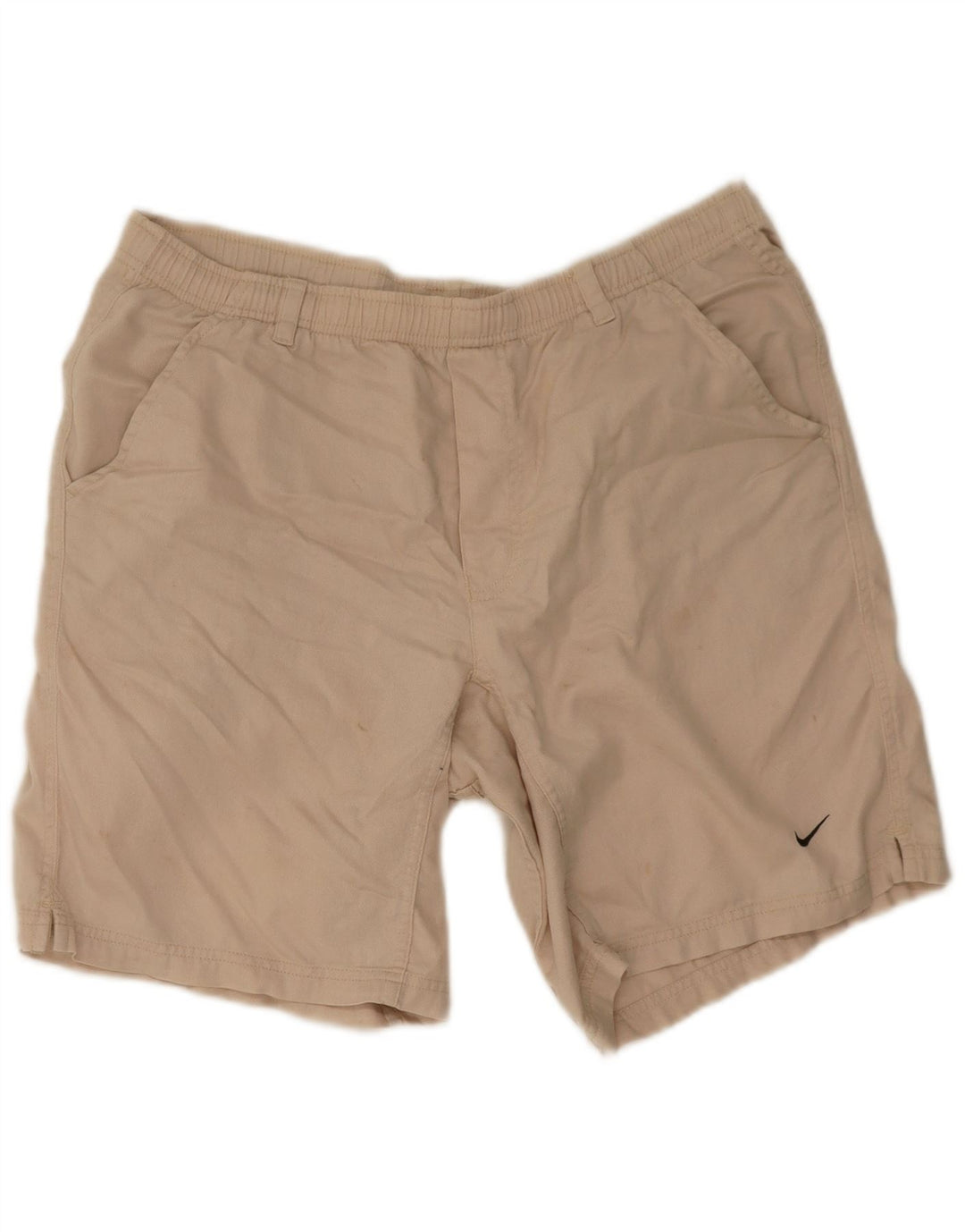 Shorts esportivos masculinos Nike médio bege algodão