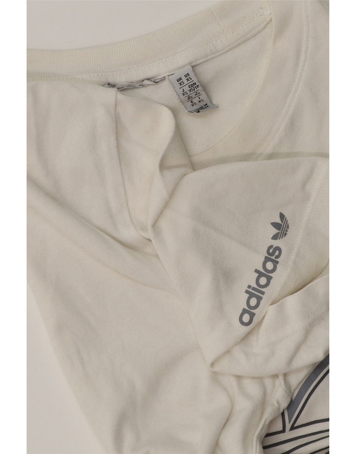 ADIDAS Mens Graphic T-Shirt Top XS Branco