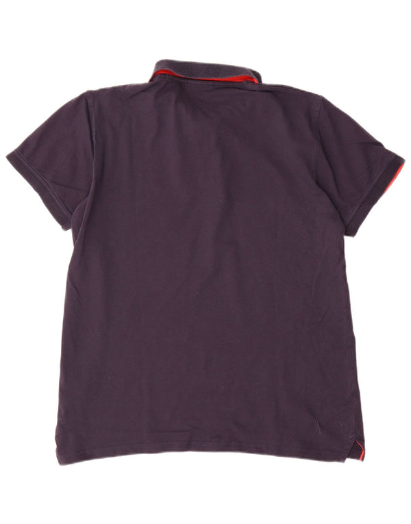 Camisa polo masculina Gant grande algodão azul marinho