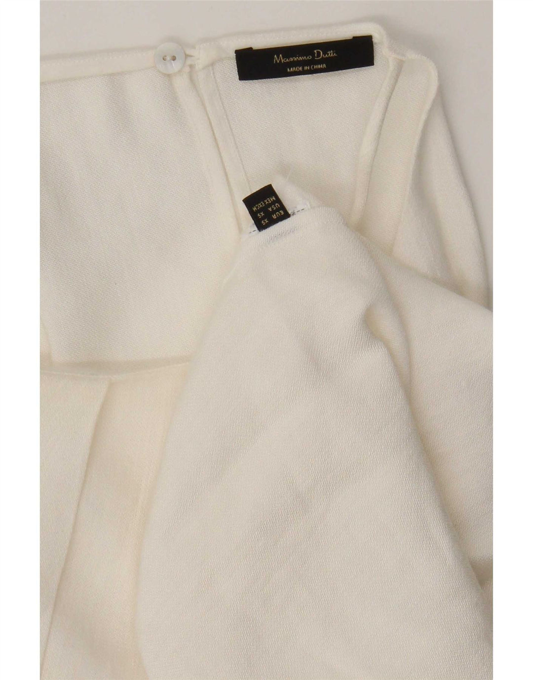 Blusa Halter Massimo Dutti Mulher UK 6 XS Branco
