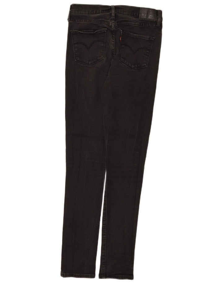 Jeans skinny feminino Levi's W28 L32 algodão preto