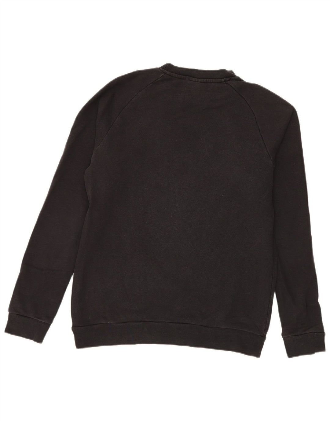 Adidas Mens Graphic Moletom Jumper Médio Algodão Preto