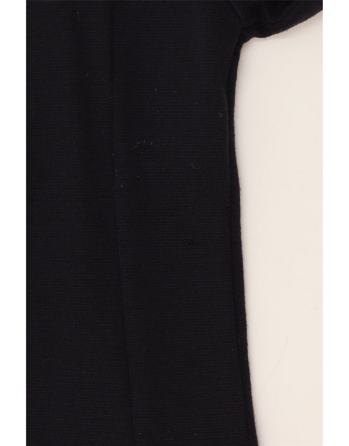 Suéter cardigã feminino Blauer UK 10 pequeno lã azul marinho