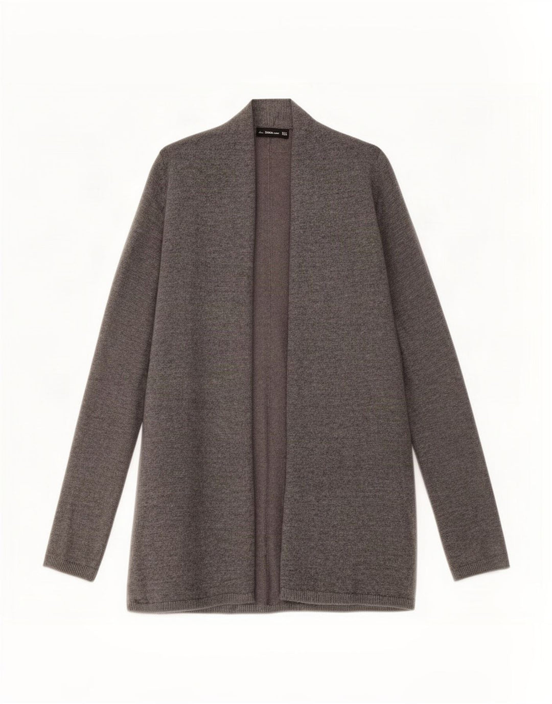 Zara Suéter Cardigan Aberto Feminino Reino Unido 10 Pequeno Cinza
