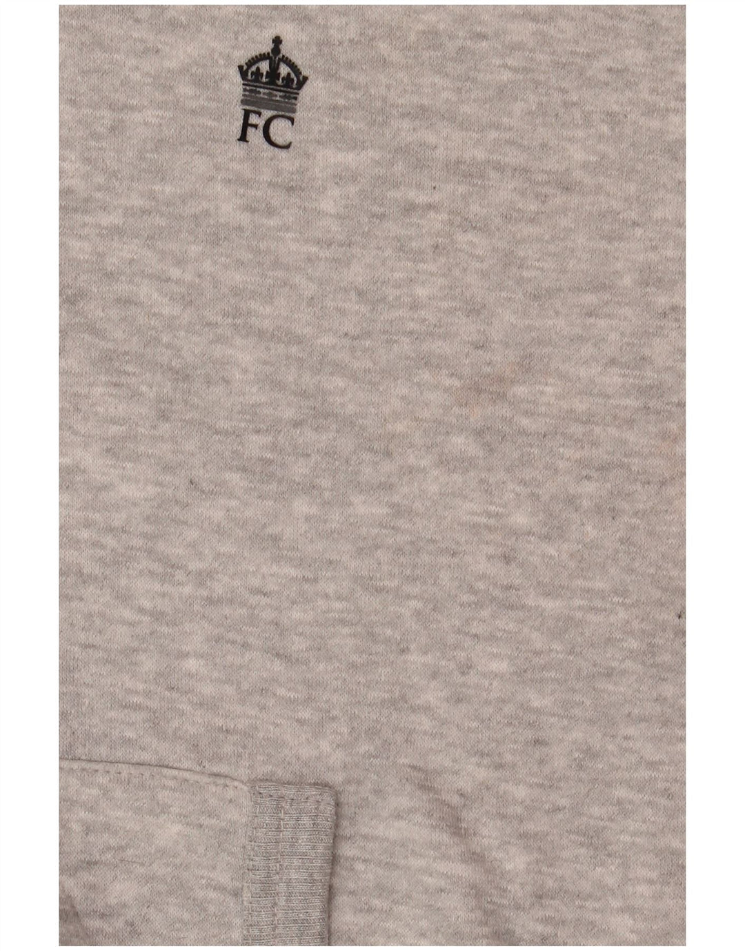 Jumper com capuz masculino French Connection pequeno algodão manchado cinza