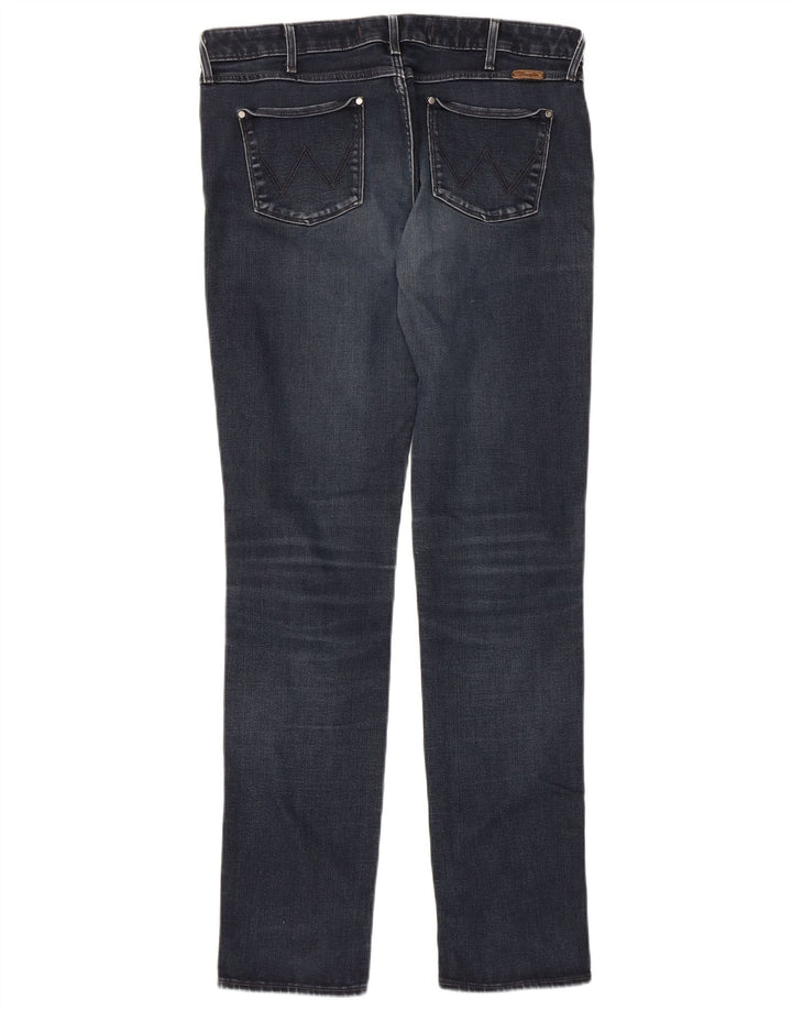 Jeans justos femininos WRANGLER W32 L30 azul marinho