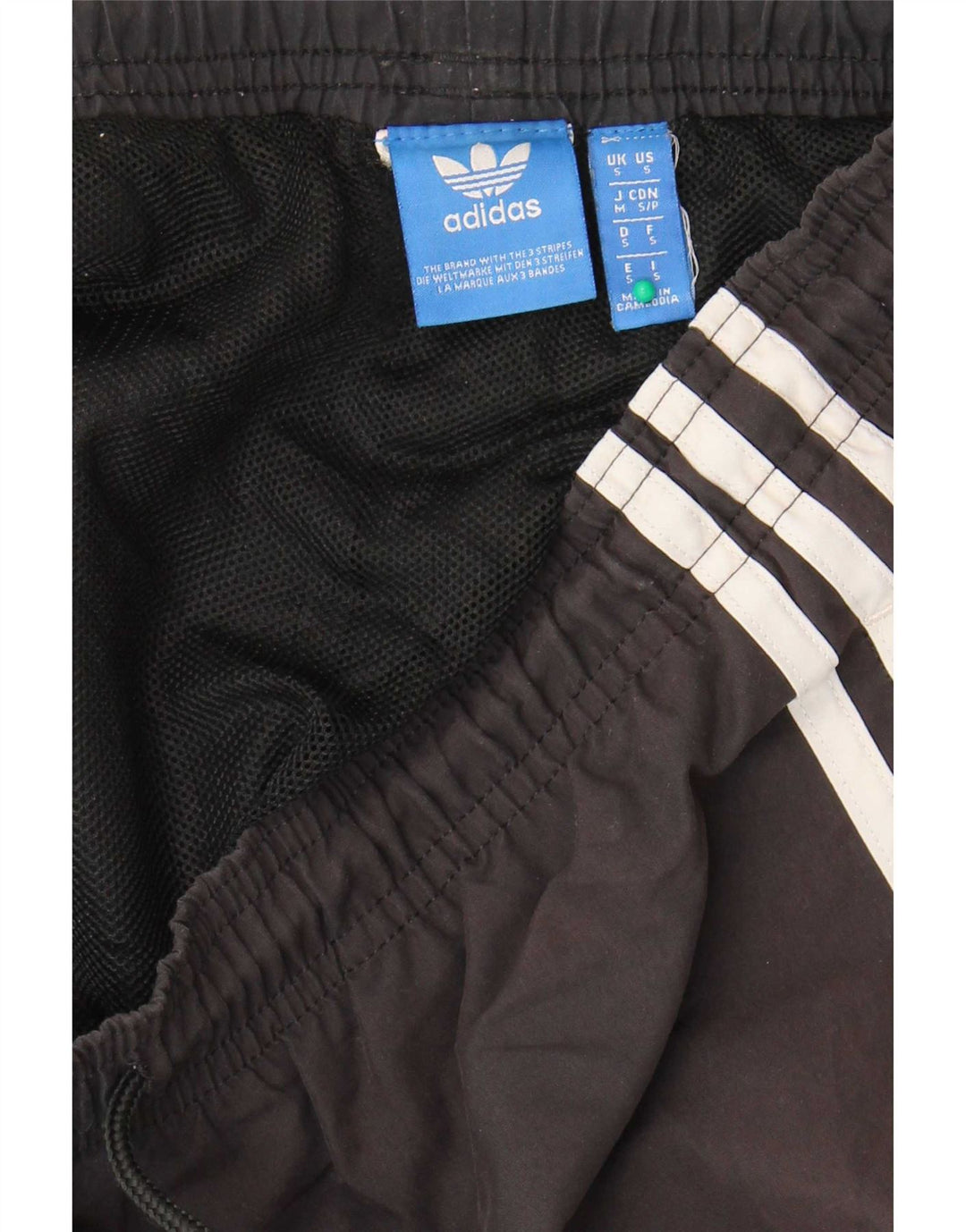 Shorts esportivos gráficos masculinos Adidas pequenos pretos