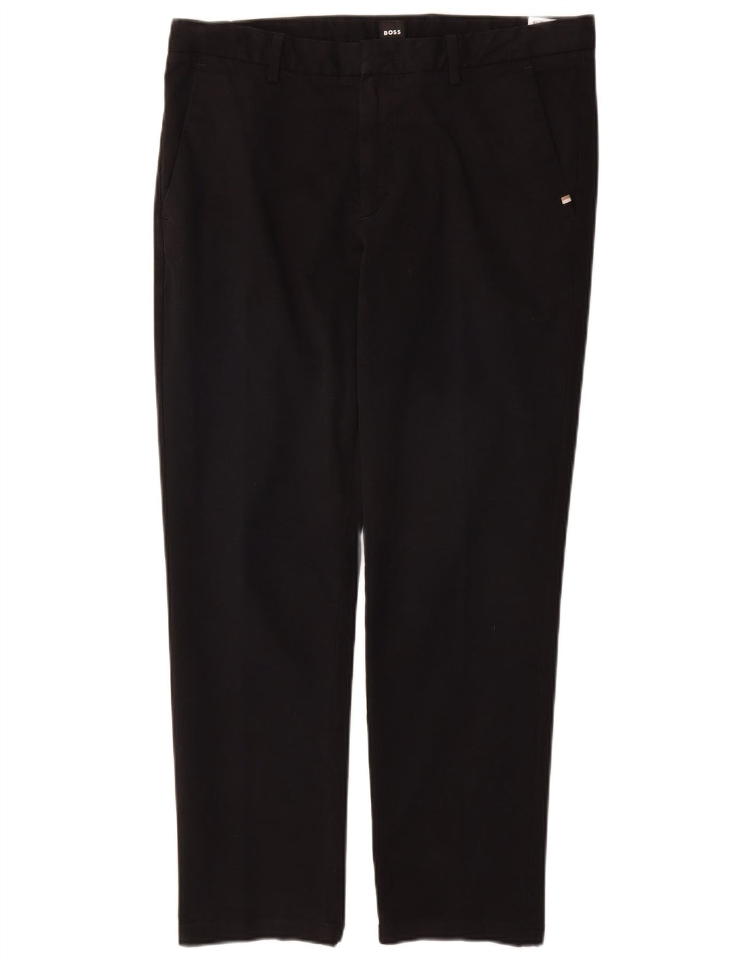Calça Chino Masculina Slim Fit Hugo Boss EU 48 Médio W32 L28 Algodão Preto