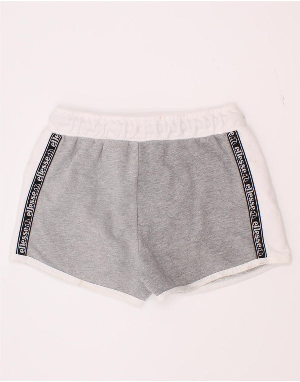 Shorts esportivos gráficos para meninas Ellesse 8-9 anos cinza algodão colorblock
