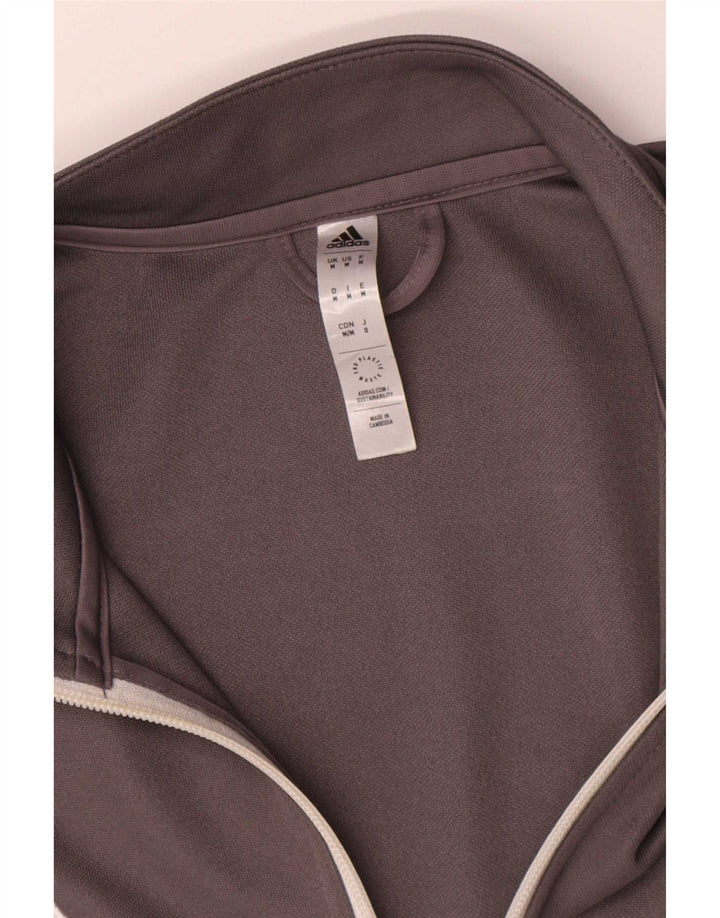 Adidas Mens Aeroready Tracksuit Top Jaqueta Cinza Médio Poliéster