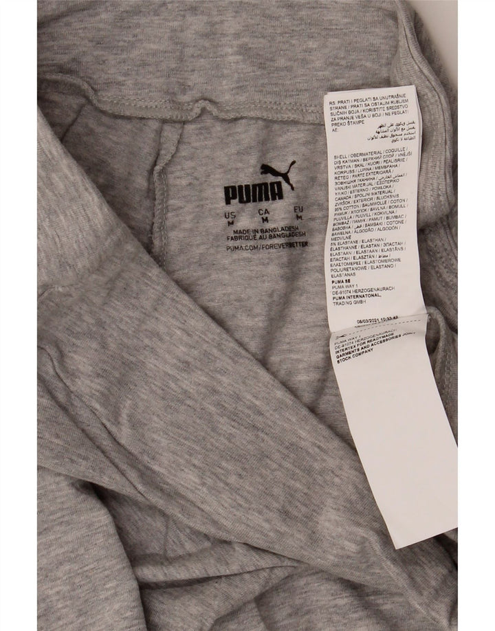 Leggings Puma Feminino UK 14 Algodão Cinza Médio