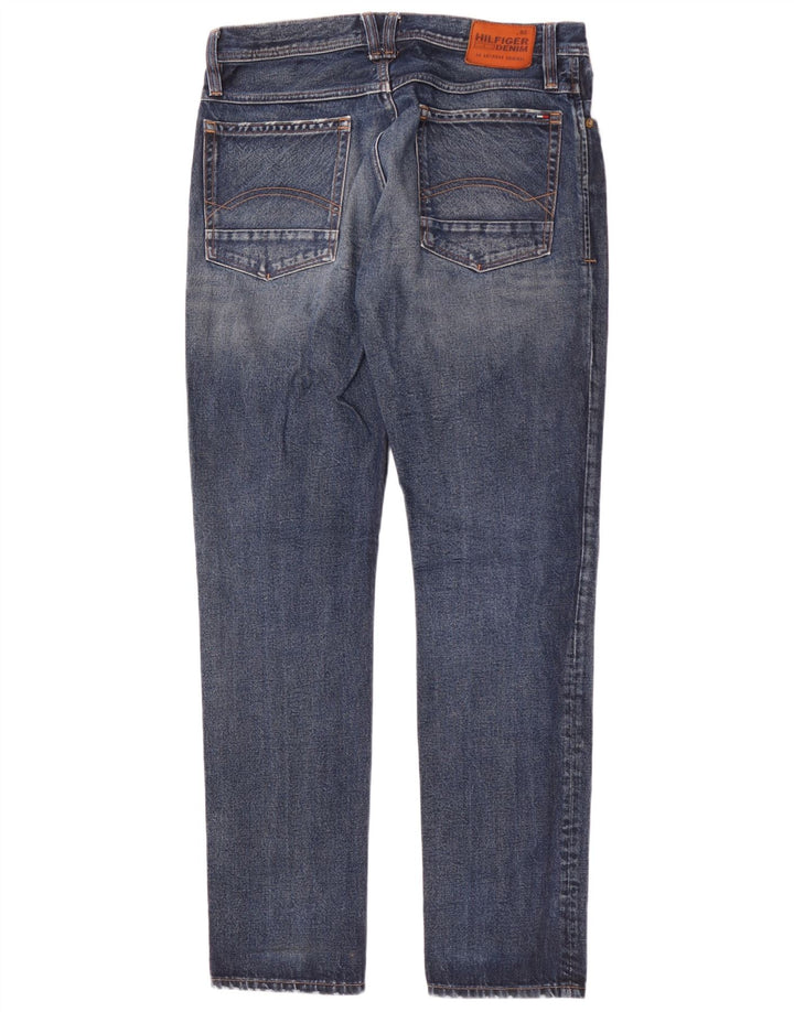 Tommy Hilfiger Masculino Slim Jeans W33 L34 Azul