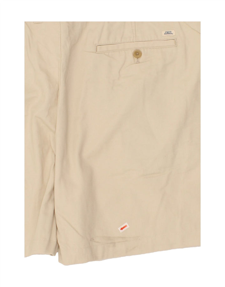 IZOD Mens Chino Shorts W44 2XL Beige Cotton Vintage Izod and Second-Hand Izod from Messina Hembry 