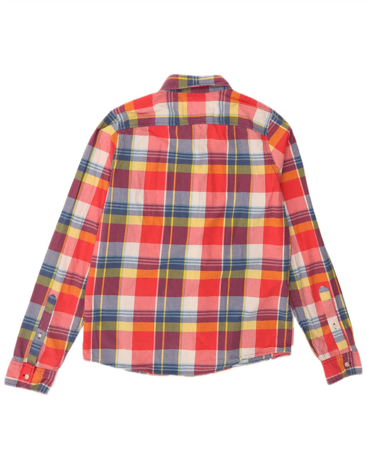 Camisa masculina Hollister XL de algodão xadrez multicolorido