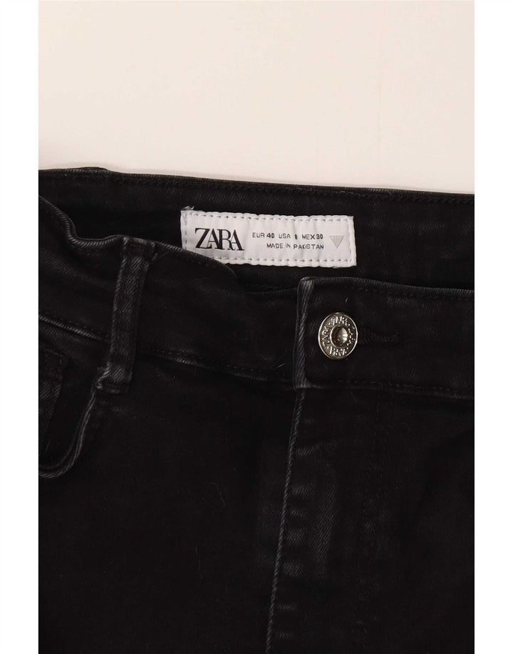 Zara Jeans Slim Feminino EU 40 Médio W30 L27 Preto