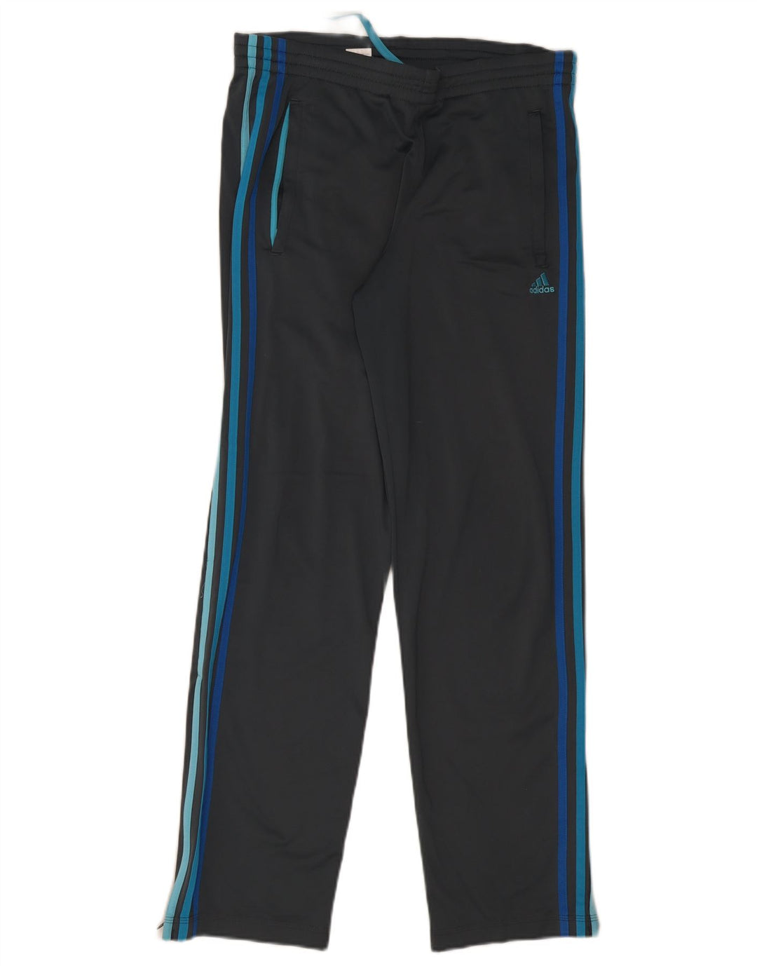 Calças de treino masculinas Adidas UK 36/38 poliéster cinza pequeno