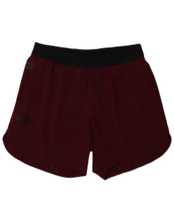 Under Armour Mens Sport Shorts Grande Borgonha Colourblock Poliéster