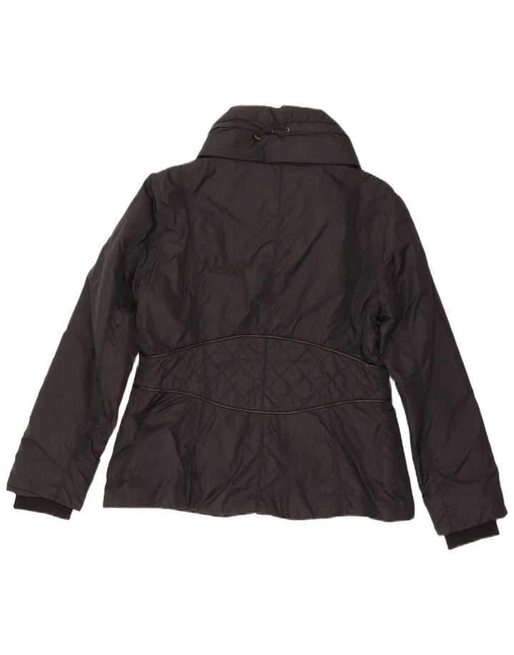 Jaqueta acolchoada feminina Zara UK 18 XL preto poliéster