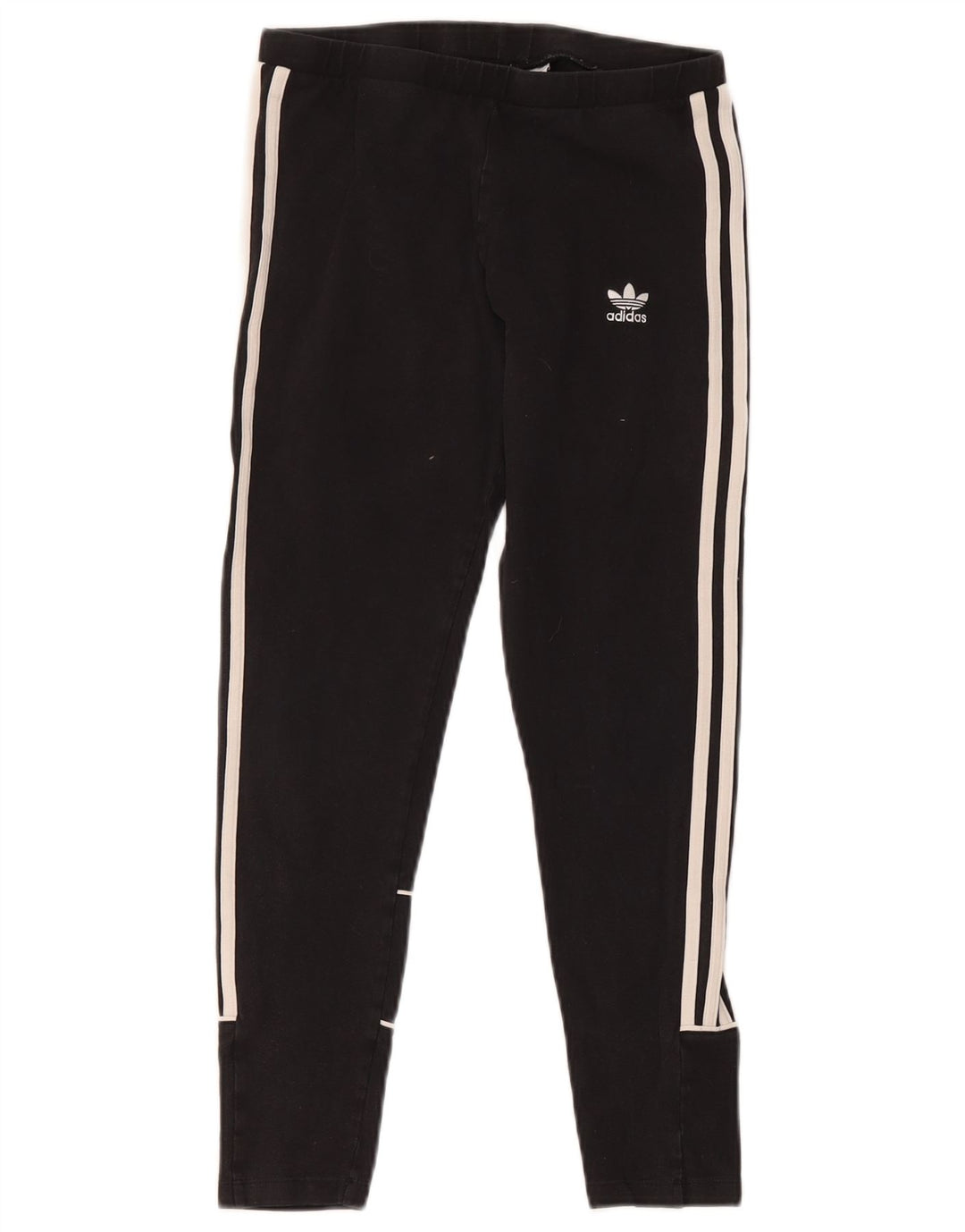 Leggings Adidas Femininas UK 12 Médio Algodão Preto