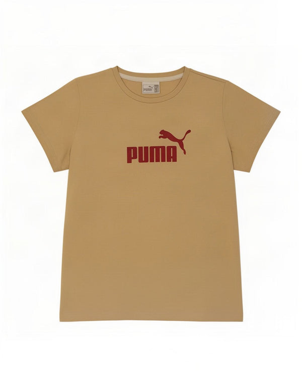 Puma Camiseta Feminina Graphic Top UK 14 Grande Bege