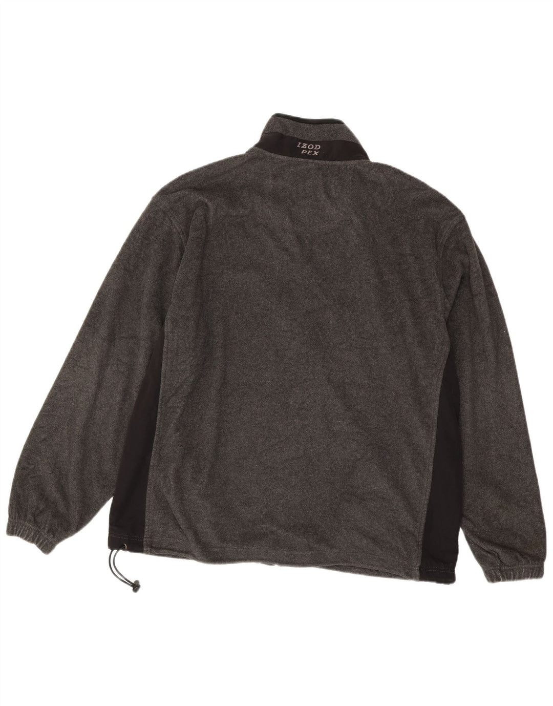 Jaqueta de lã masculina Izod UK 44 2XL cinza Colourblock poliéster