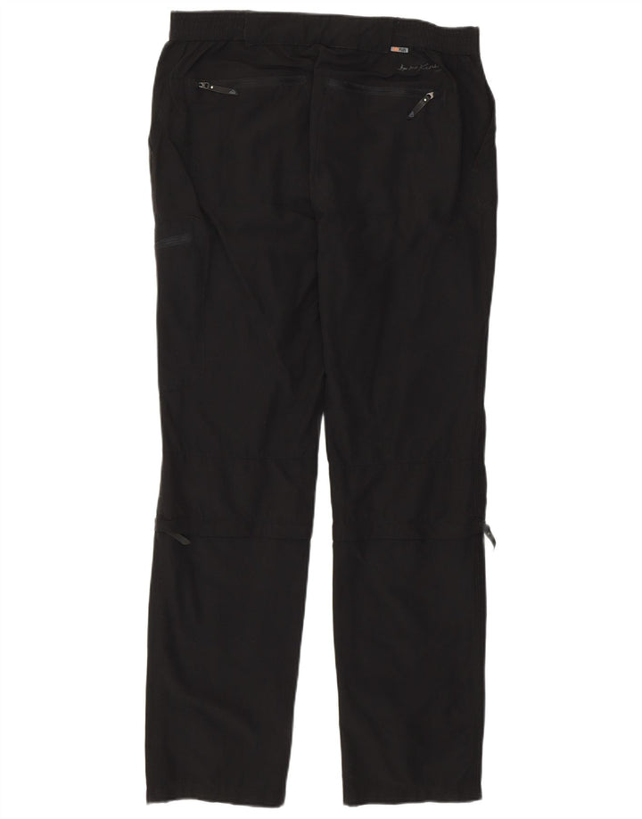 Calça cargo feminina MC Kinley Reino Unido 14 médio W32 L30 poliamida preta