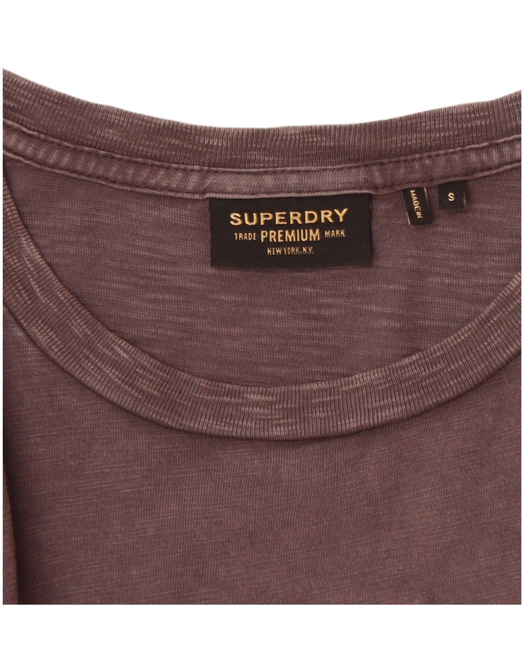 Camiseta masculina SUPERDRY top pequeno algodão cinza