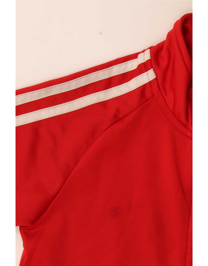 Jaqueta Adidas Meninos Treino Top 6-7 Anos Vermelho Colorblock