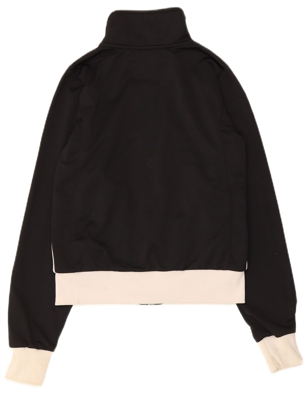 Nike Womens Crop Tracksuit Top Jacket UK 8/10 Small Black Colourblock