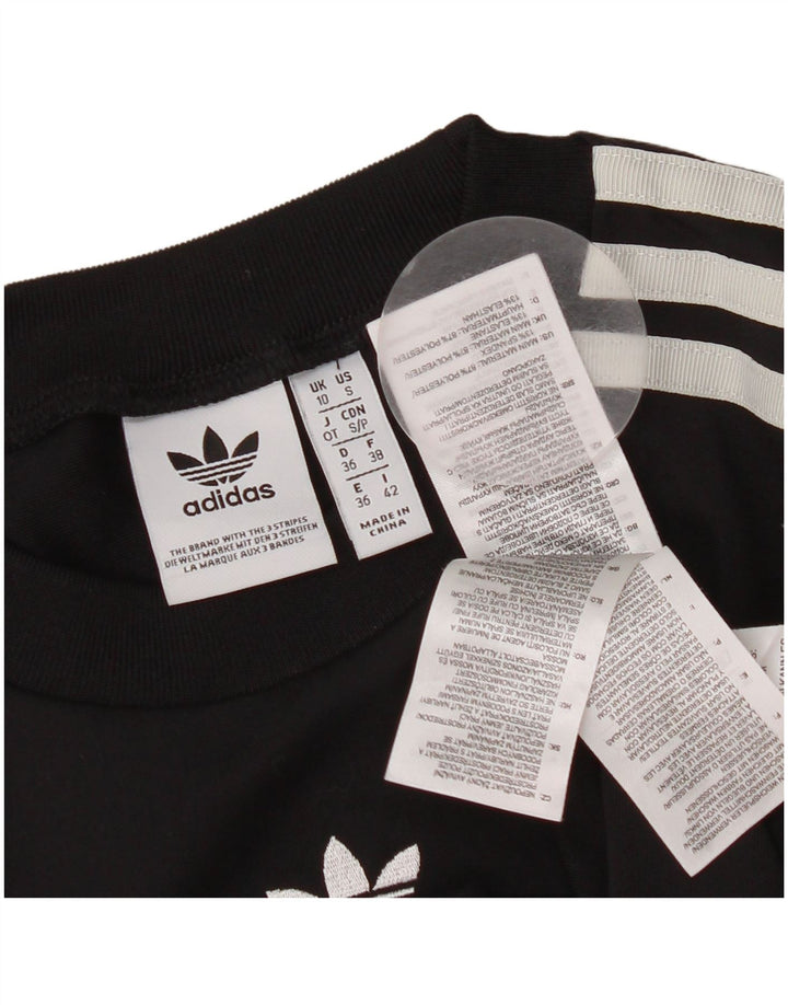 Adidas Womens Bodysuit UK 10 Pequeno Poliéster Preto