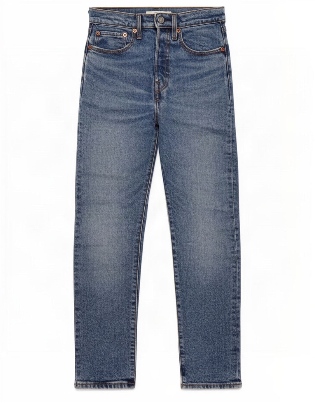 Calça jeans feminina Levi's Wedgie Straight W25 L27 azul algodão
