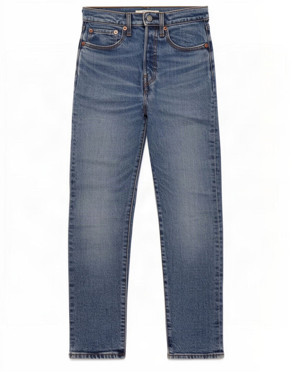 Calça jeans feminina Levi's Wedgie Straight W25 L27 azul algodão