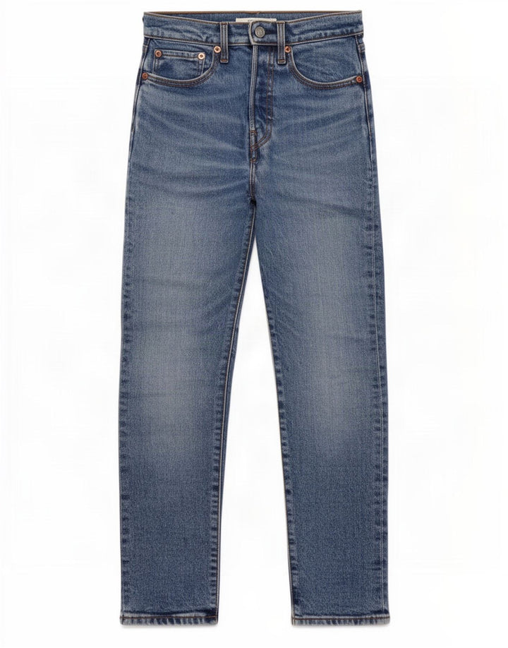 Calça jeans feminina Levi's Wedgie Straight W25 L27 azul algodão