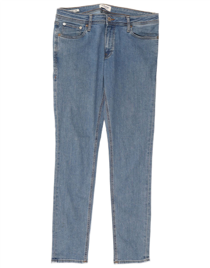 JACK & JONES Mens Liam Jeans Skinny W34 L32 Azul