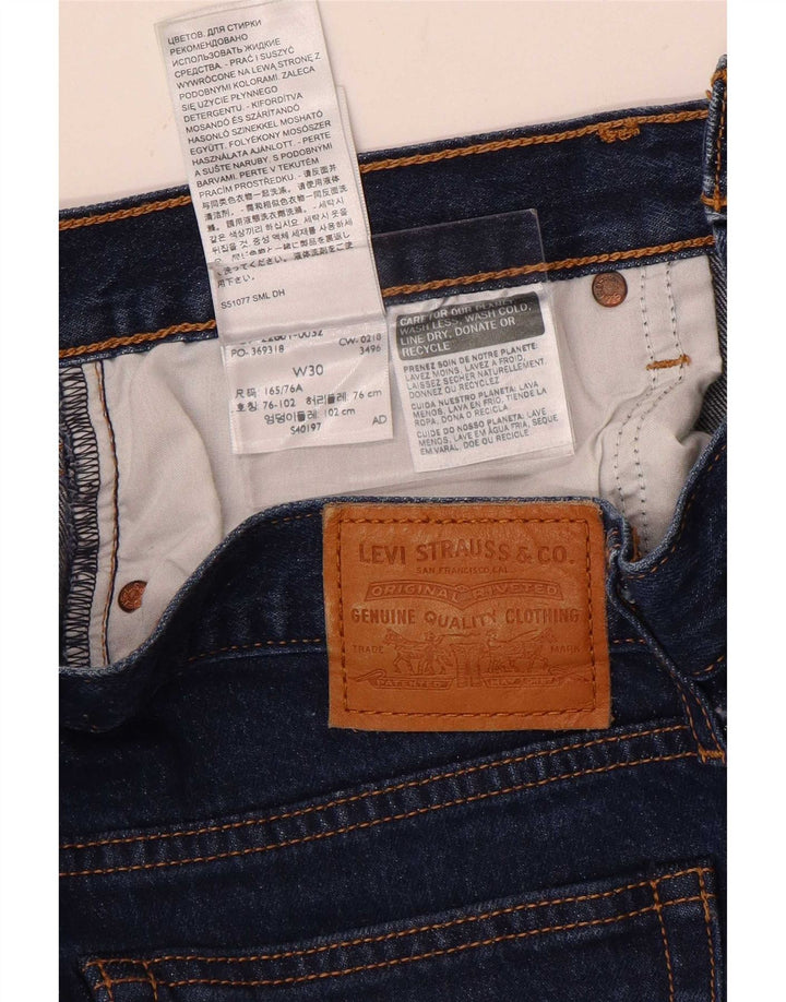 Calça jeans feminina Levi's Wedgie cortada W30 L26 algodão azul