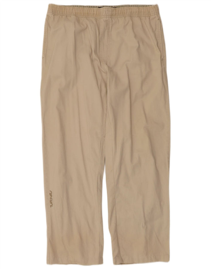Calça Chino Rip Curl Masculina Reta Médio W34 L29 Algodão Bege