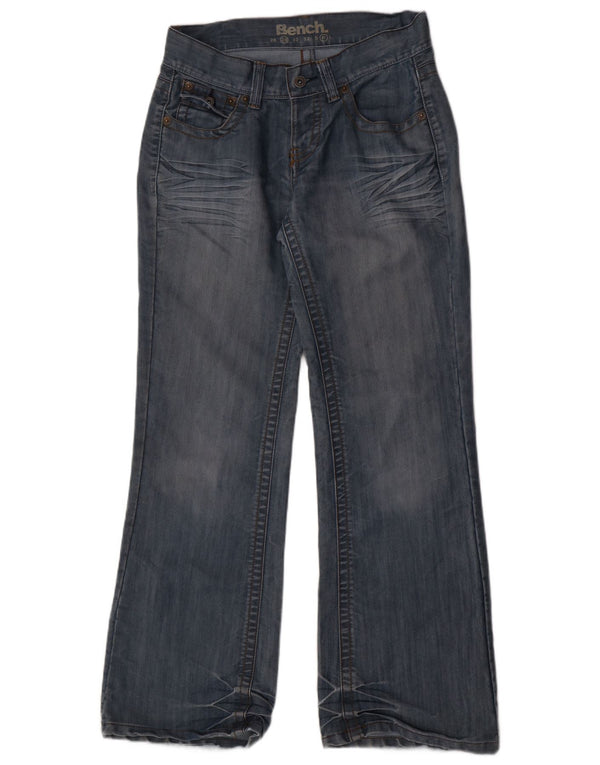 Bench Womens Bootcut Jeans W28 L32 Algodão Azul