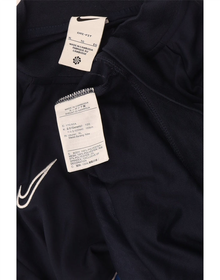 Jaqueta Nike Masculina Dri Fit Tracksuit XL Azul Marinho Colourblock Poliéster