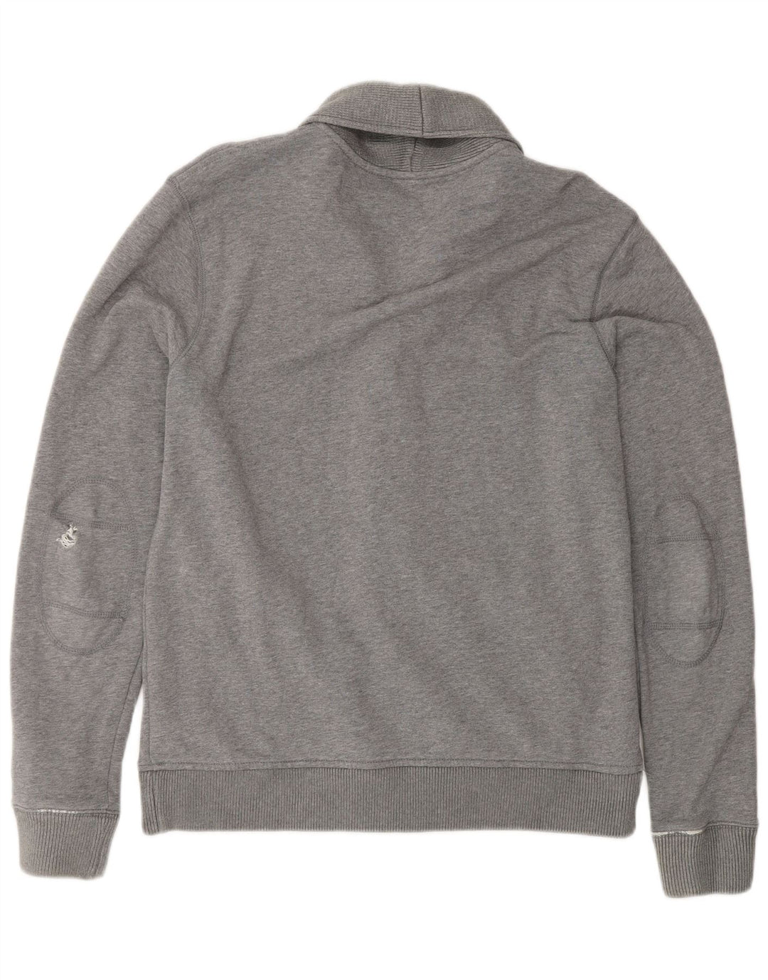 Suéter cardigã masculino Tommy Hilfiger gráfico grande algodão cinza
