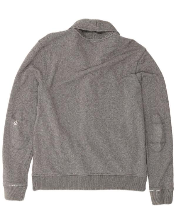 Suéter cardigã masculino Tommy Hilfiger gráfico grande algodão cinza