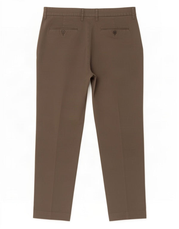Calça chino masculina Marks & Spencer reta regular fit W38 L33 cinza
