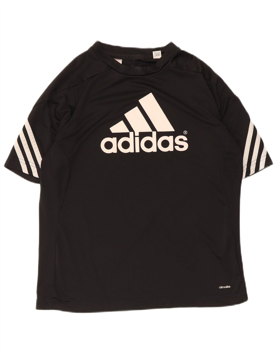 Camiseta Adidas Feminina Climalite Graphic Top UK 12 Médio Preto Poliéster