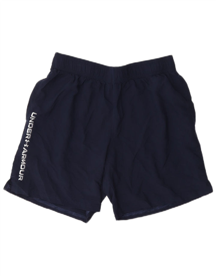 Under Armour Mens Graphic Sport Shorts Grande Poliéster Azul Marinho