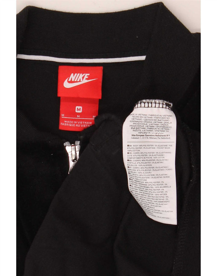 Jaqueta Nike Feminina Velour Tracksuit Top UK 14 Médio Preto Poliéster