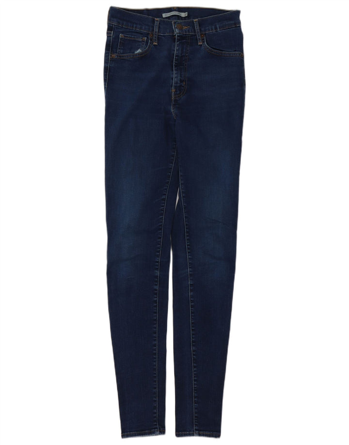 Calça jeans feminina LEVI'S Mile High Super Skinny W27 L32 azul marinho algodão