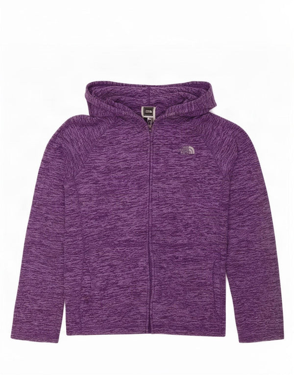 Jaqueta de lã com capuz The North Face para meninas 12-13 anos grande roxo manchado